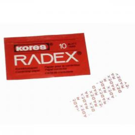 SOBRE DE RADEX CORRECTOR x 10 BANDAS