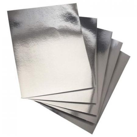 PLIEGO DE CARTULINA METALIZADA TIPO ESPEJO PLATA REF. 14.7456.10 