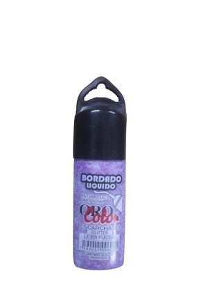 BORDADO LIQUIDO OROCOLOR FUCSIA LINEA ESCARCHADO 22cc (ESCARCHADO) REF. LE309
