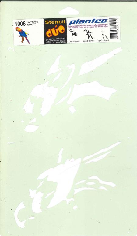PLANTILLA STENCIL PLANTEC PAPAGAYO REF. 1006