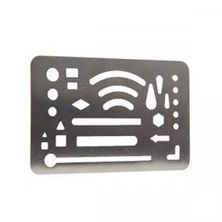 PLANTILLAS PARA BORRAR DE METAL REF. P02104