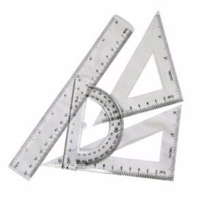 ESTUCHE DE JUEGO GEOMETRICO TAURO x 4 Pzs REF. TJCC304