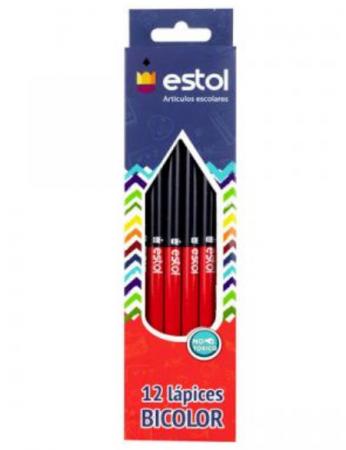 LAPIZ BICOLOR ESTOL REDONDO REF. ESTOL0021