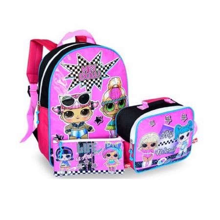 COMBO L.O.L MORRAL + LONCHERA + CARTUCHERA REF. 959067