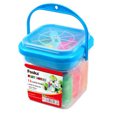 ESC. SET DE  PLASTILINA FOSKA x 12 COLORES REF. MD7015