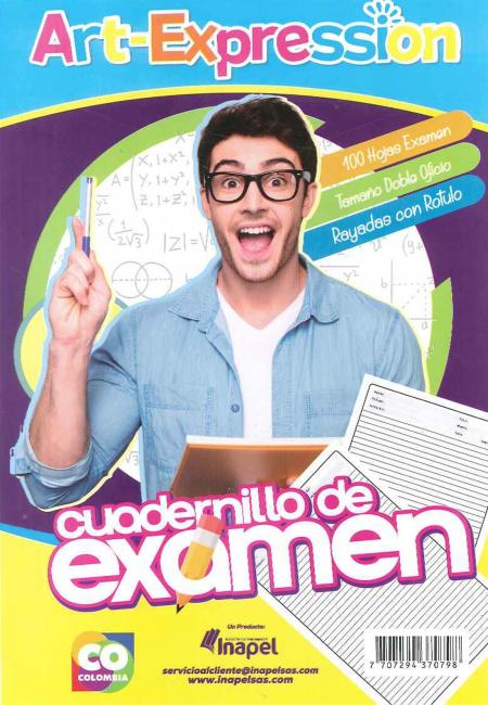 RESMA DE HOJAS DE EXAMEN x100 HOJAS 