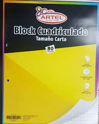 BLOCK CUADRICULADO CARTA N&G x 40 HOJAS 
