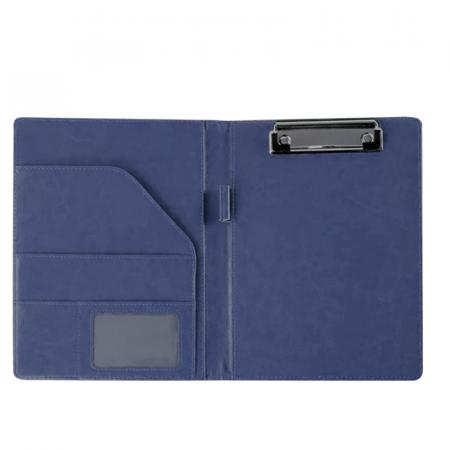 PORTAFOLIO MAGNETICO SEMICUERO AZUL  XW03078