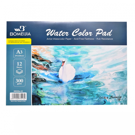 BLOCK WATERCOLOR PAD A3 12HOJAS 300gr 