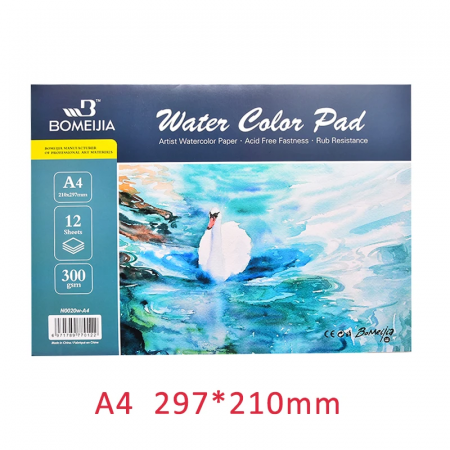 BLOCK WATERCOLOR PAD A4 12HOJAS 300gr 
