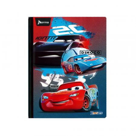 ESC. CUADERNO EMPASTADO CARS X 100 HOJAS DOBLE LINEA 