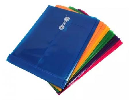 ESC. SOBRE PLASTICO CON CORDEL VERTICAL TIPO OFICIO W0002F-18