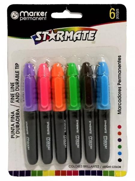 ESC. BLISTER DE MARCADORES PEQUEÑOS x6pcs